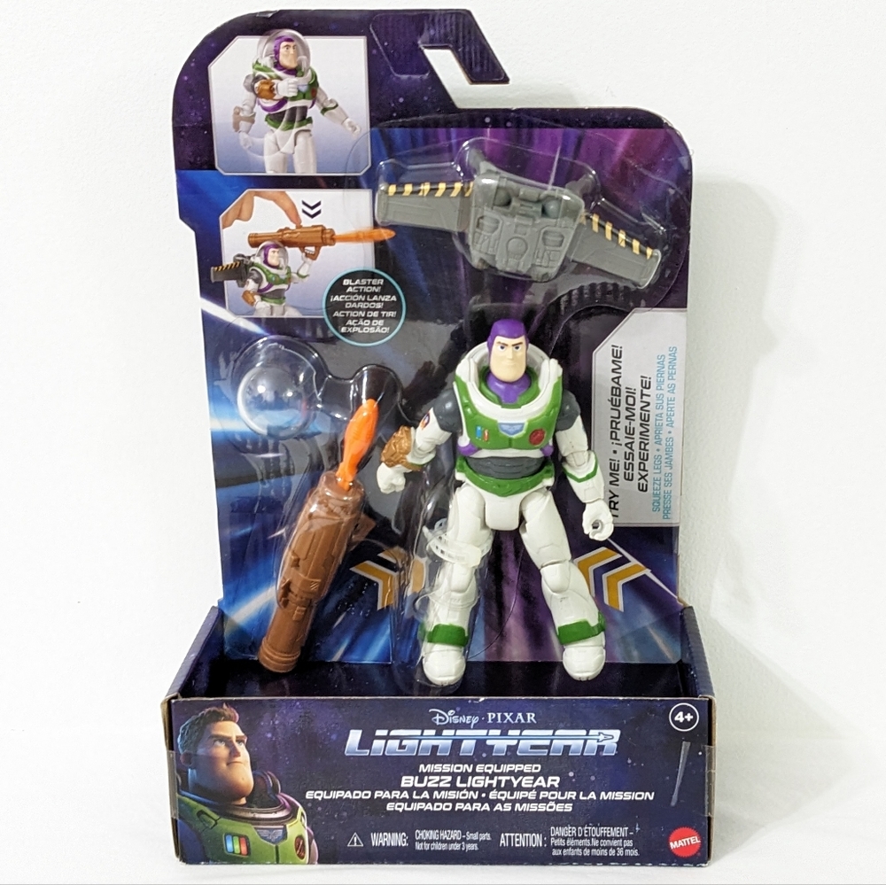 Disney Pixar Lightyear Mission Equipped Buzz Lightyear 5 Inch Action Figure, NEW